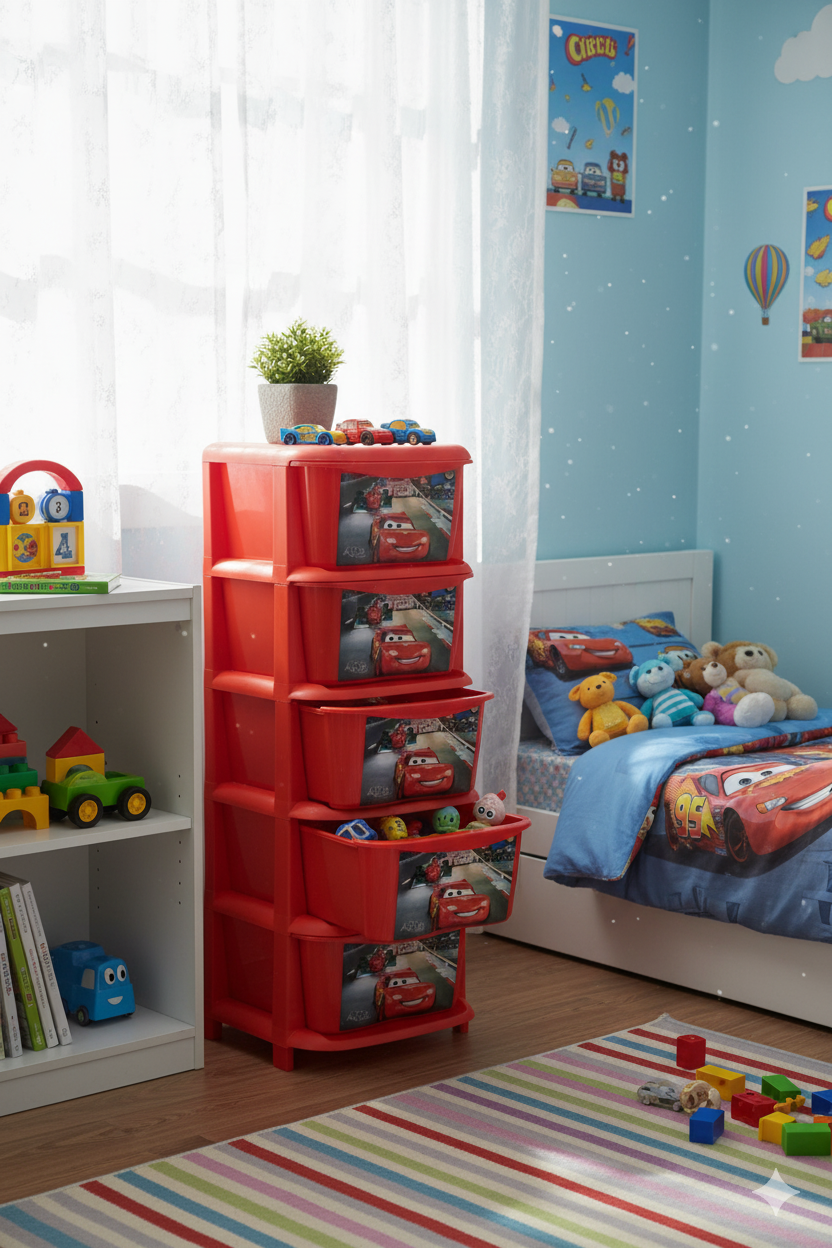 5 layer drawer, premium quality available in multi colors
